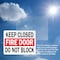 Signmission Keep Closed Fire Door Do Not Block OSHA ANSI Sign, Vinyl Decal, 10in W x 7in L, 2PK OS-2PACK-MISC-D-710-L-19500 - alternate 4